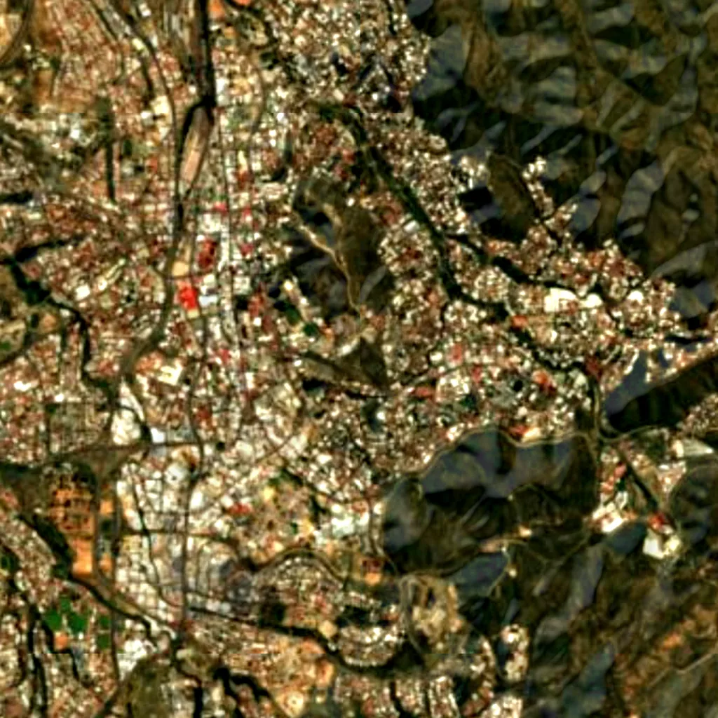 National Botanic Garden of Namibia seen from above (Sentinel-2)
