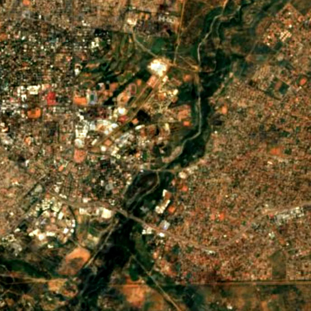 National Botanical Garden seen from above (Sentinel-2)