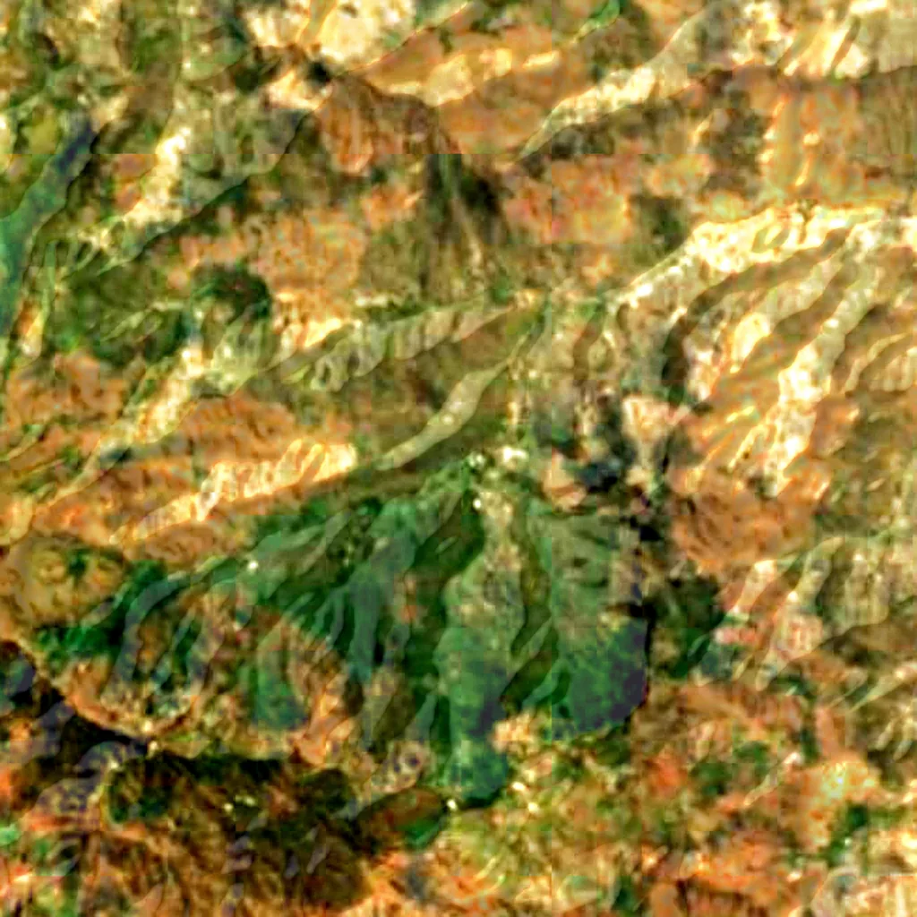 National Botanical Garden of Grandvaux Barbosa seen from above (Sentinel-2)