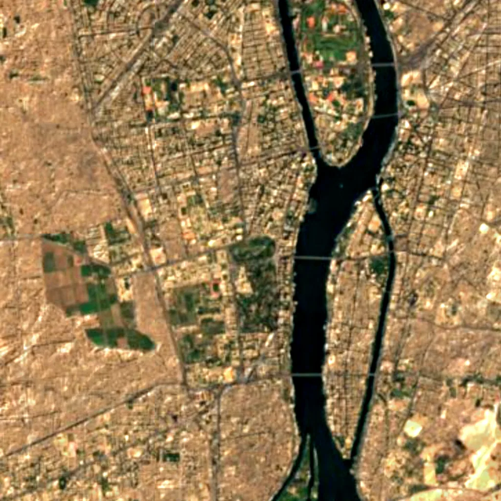 Orman Garden seen from above (Sentinel-2)