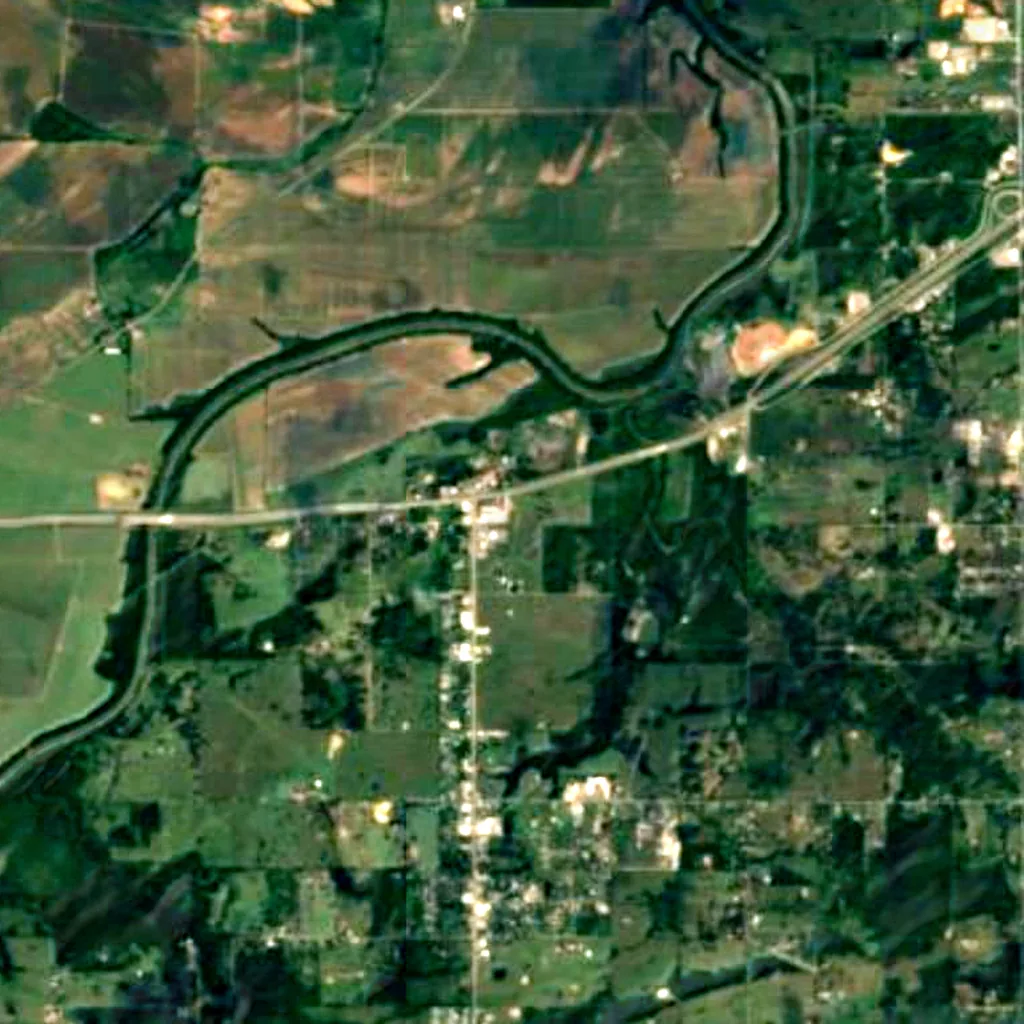 Ozark–St. Francis National Forest seen from above (Sentinel-2)