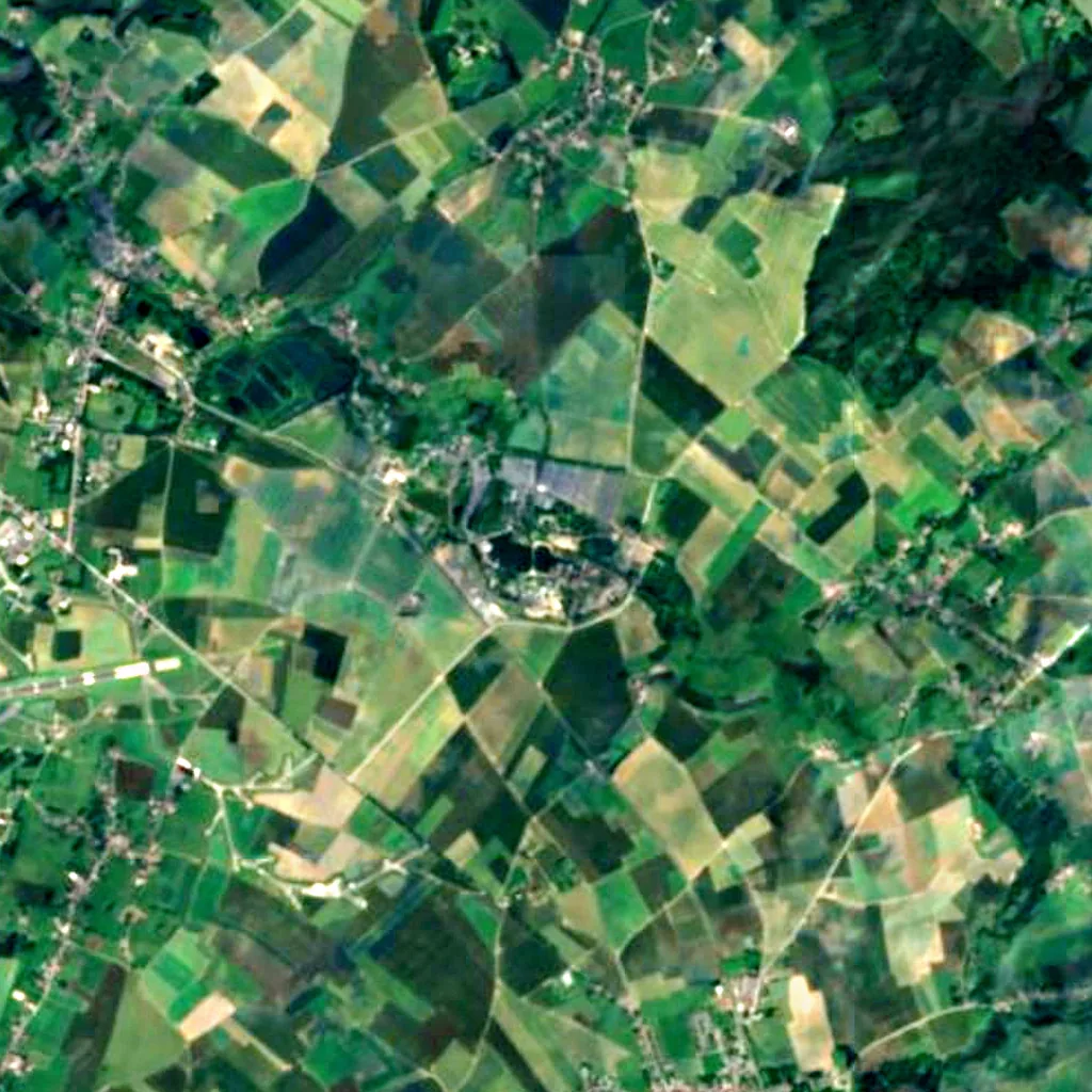 Pairi Daiza visto dall'alto (Sentinel-2)