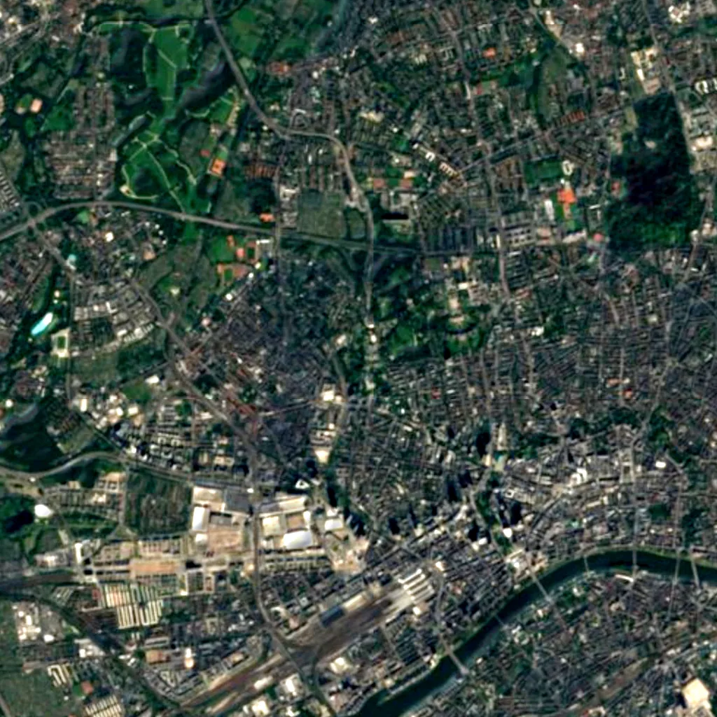 Palmengarten seen from above (Sentinel-2)