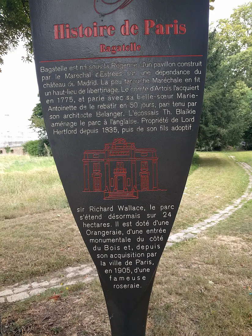 Bagatelle jardins pelle