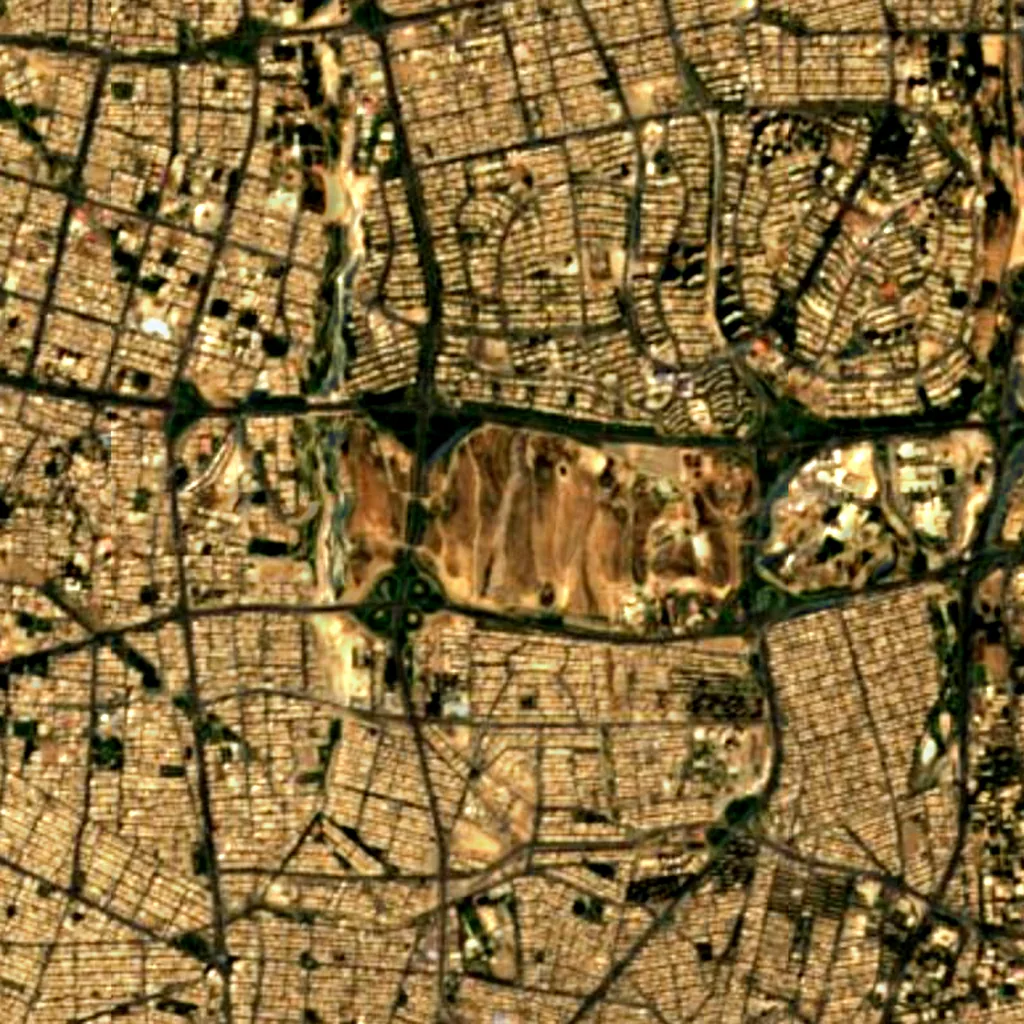 Pardisan Park seen from above (Sentinel-2)