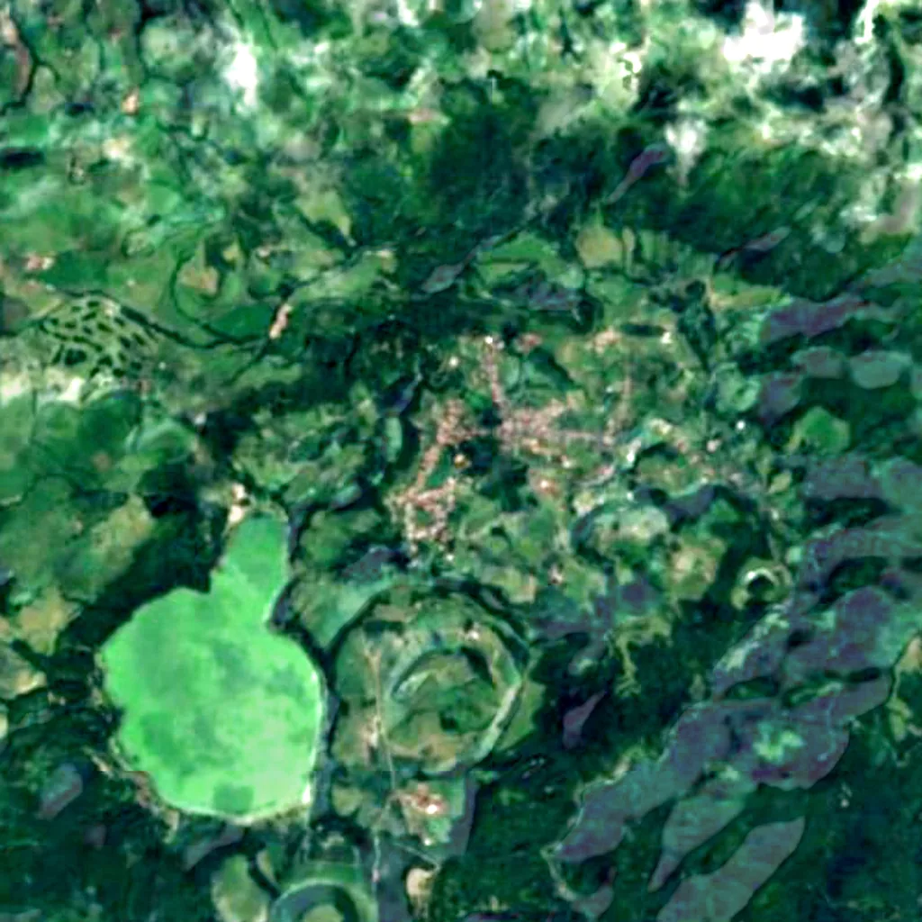 Parque Terra Nostra seen from above (Sentinel-2)