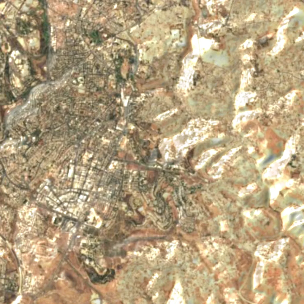 Peace Forest seen from above (Sentinel-2)