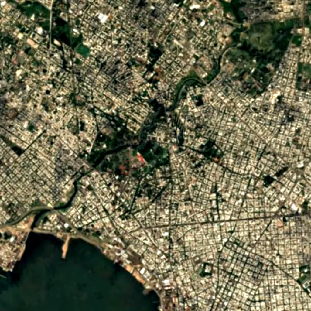 Prof. Atilio Lombardo Museum and Botanical Garden seen from above (Sentinel-2)