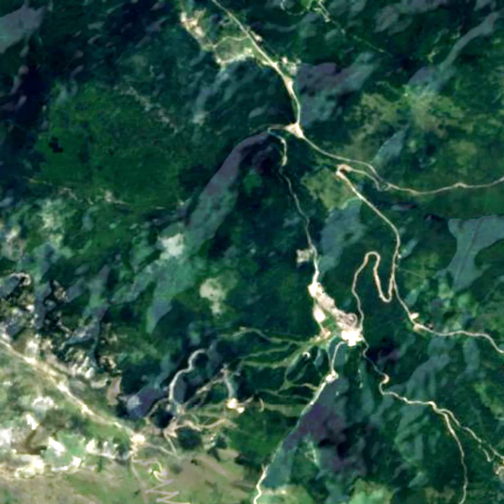 Ravna Vala seen from above (Sentinel-2)