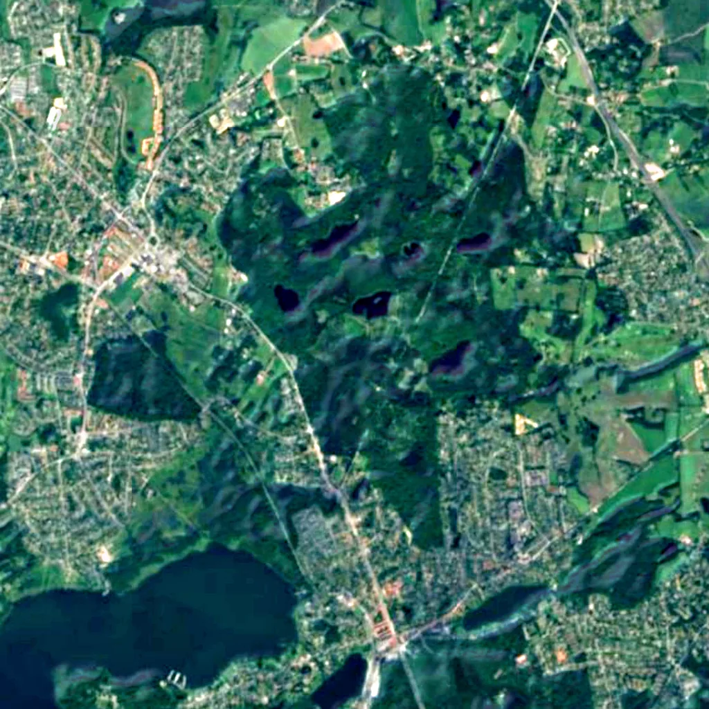 Rude Skov seen from above (Sentinel-2)