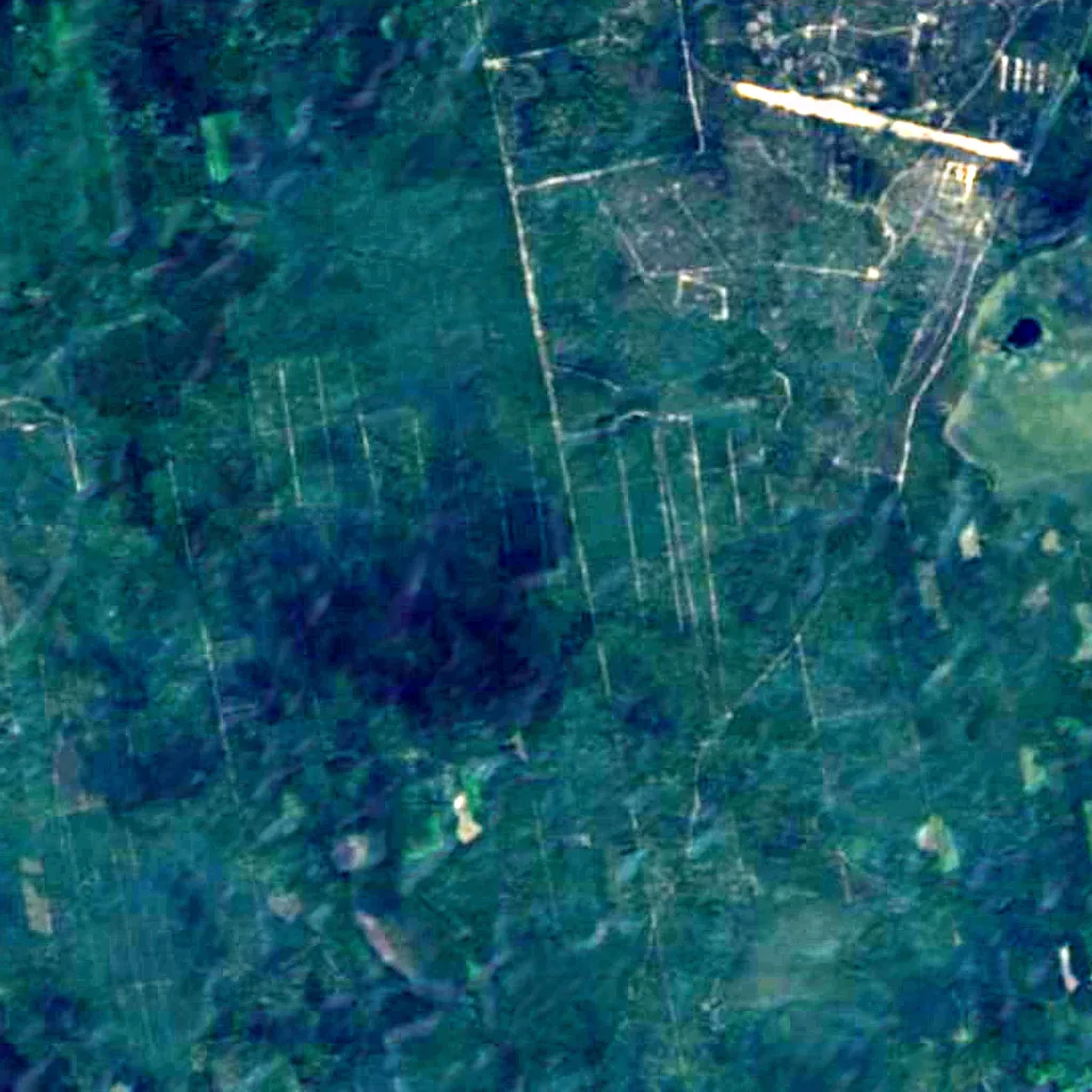 Rūdininkai Forest seen from above (Sentinel-2)
