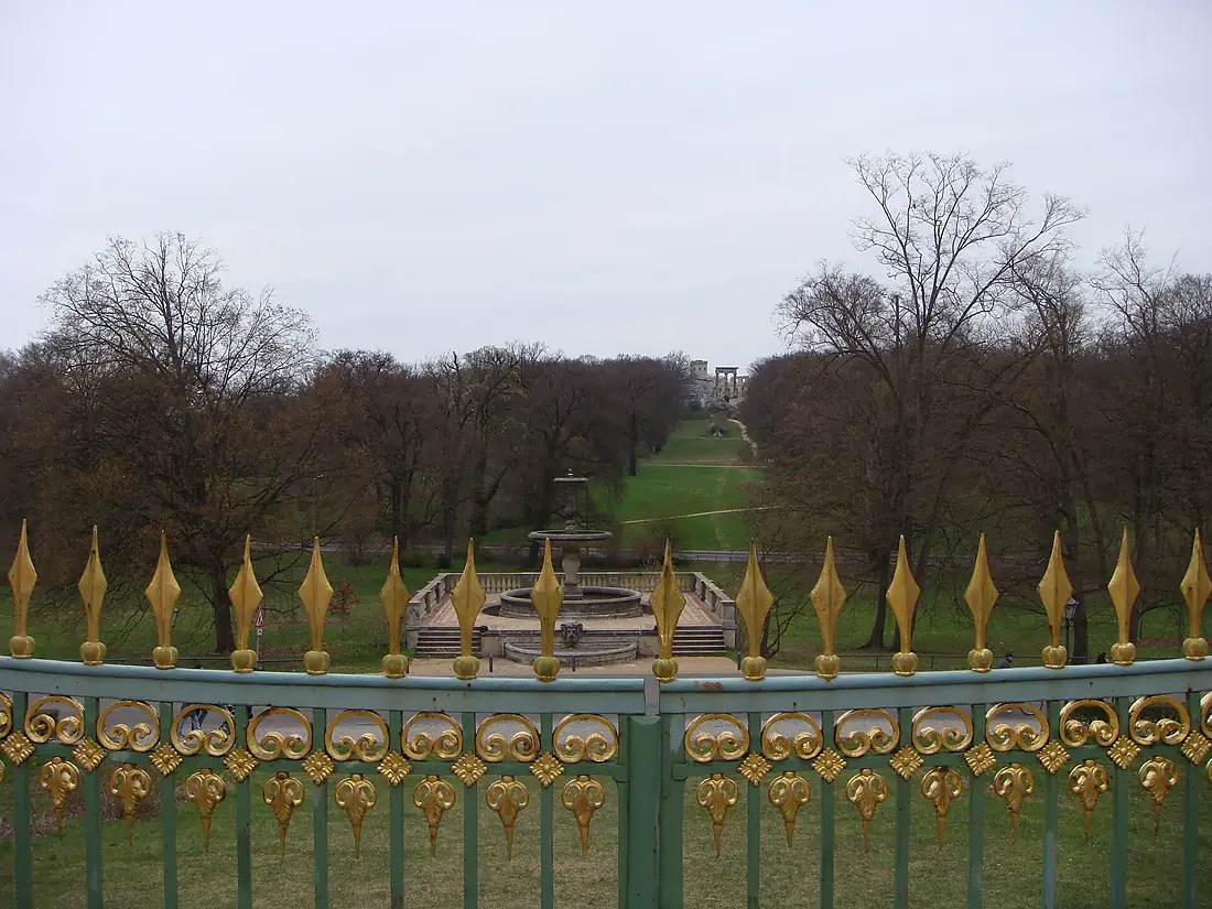 Potsdam (Germany), view from castle Sanssouci to Ruinenberg