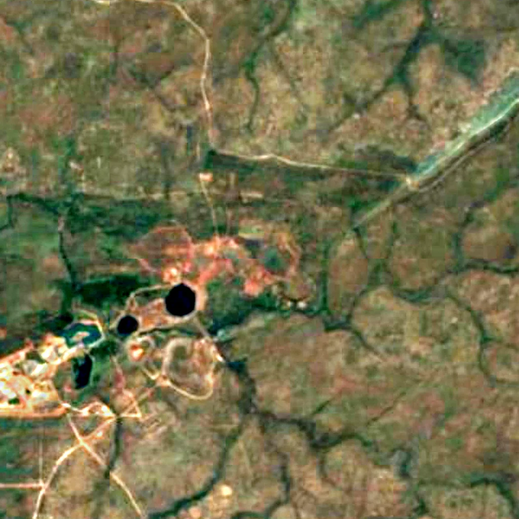 Rum Jungle seen from above (Sentinel-2)