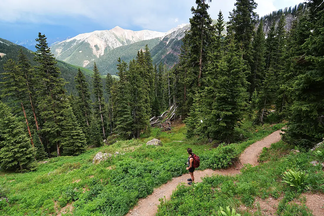 Hiking to the Ice Lakes. San Juan National Forest, Colorado