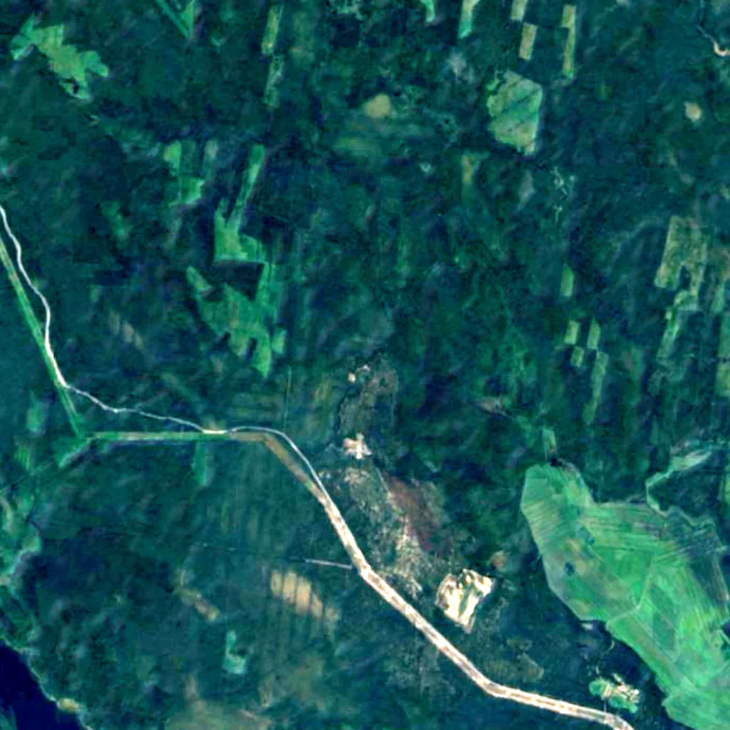 Sandarmokh seen from above (Sentinel-2)