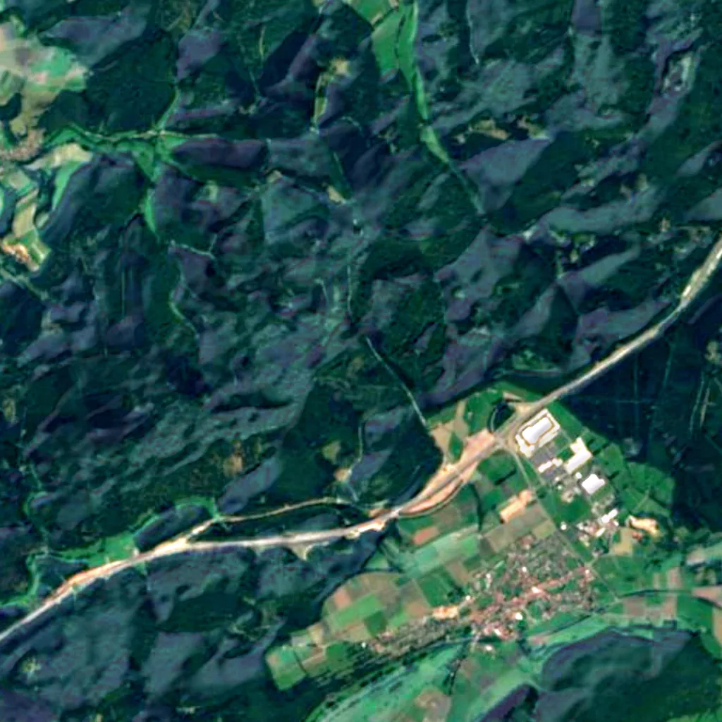 Seulingswald seen from above (Sentinel-2)