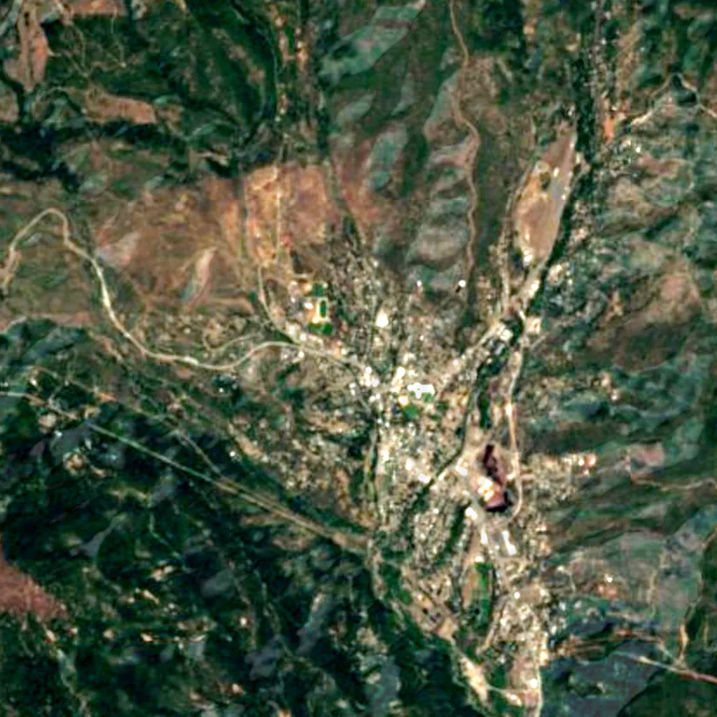 Shasta–Trinity National Forest seen from above (Sentinel-2)