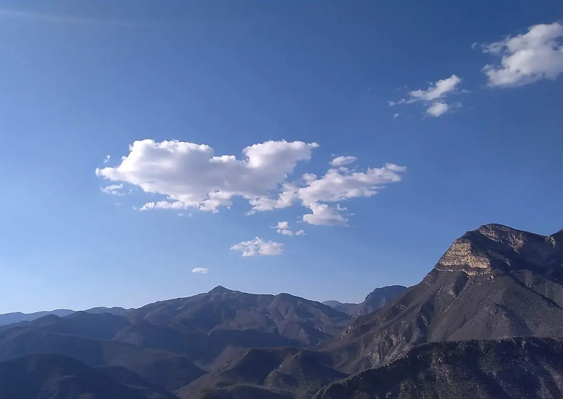Paisaje natural de la sierra madre del sur