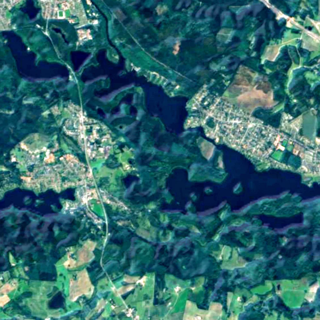 Silkeborg Forests seen from above (Sentinel-2)
