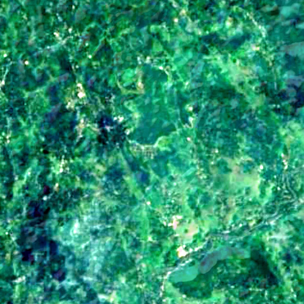Sinharaja Forest Reserve seen from above (Sentinel-2)