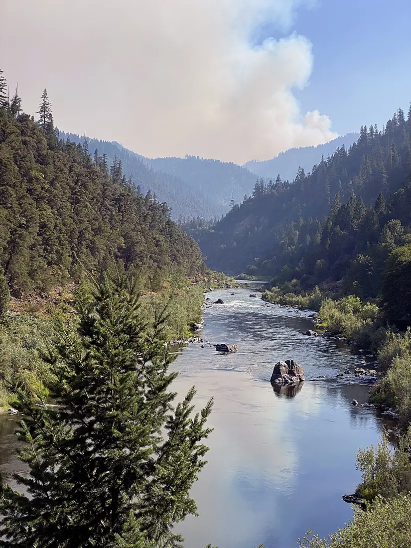 McCash Fire and Klamath River August 25 2021