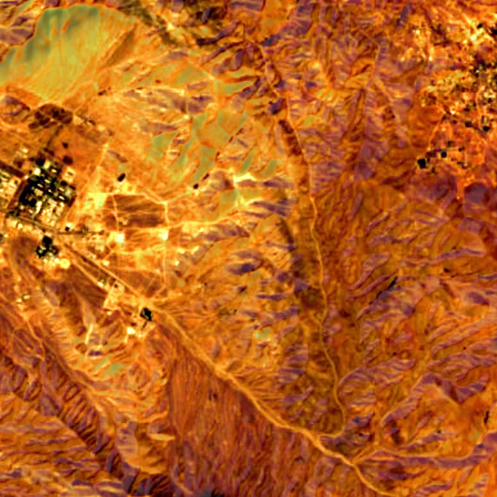 Sorkheh Hesar National Park seen from above (Sentinel-2)