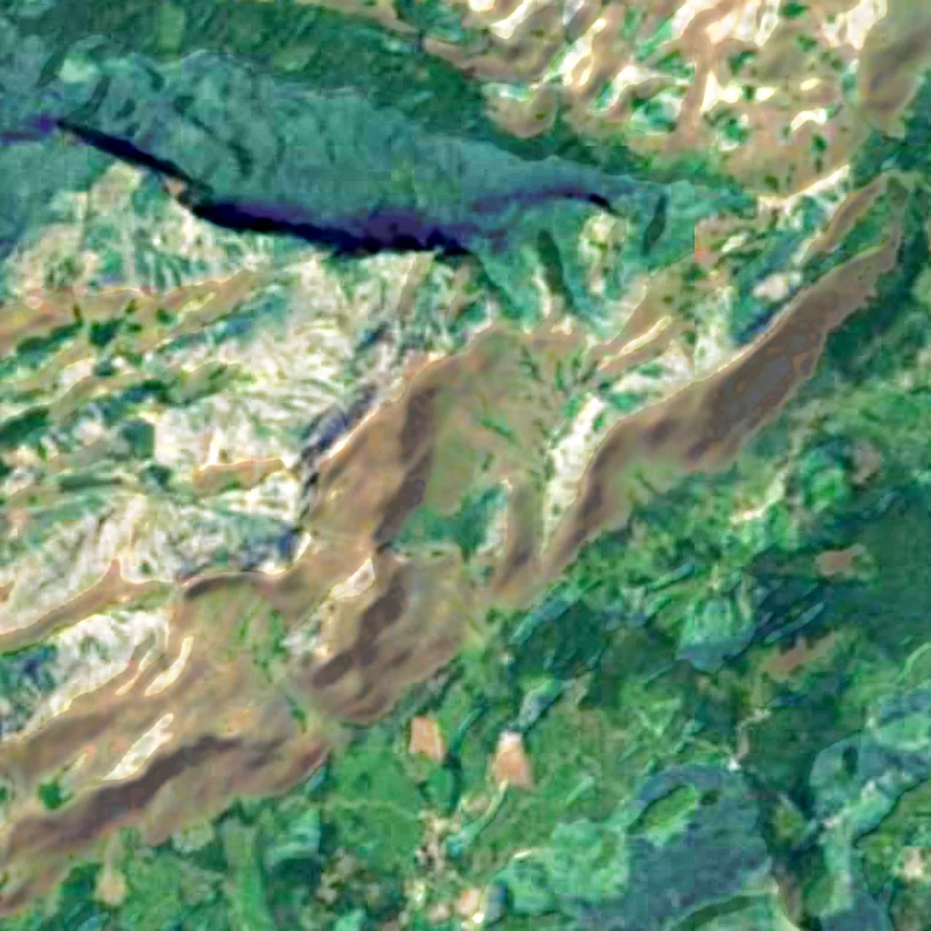 South Western Ghats montane rain forests seen from above (Sentinel-2)