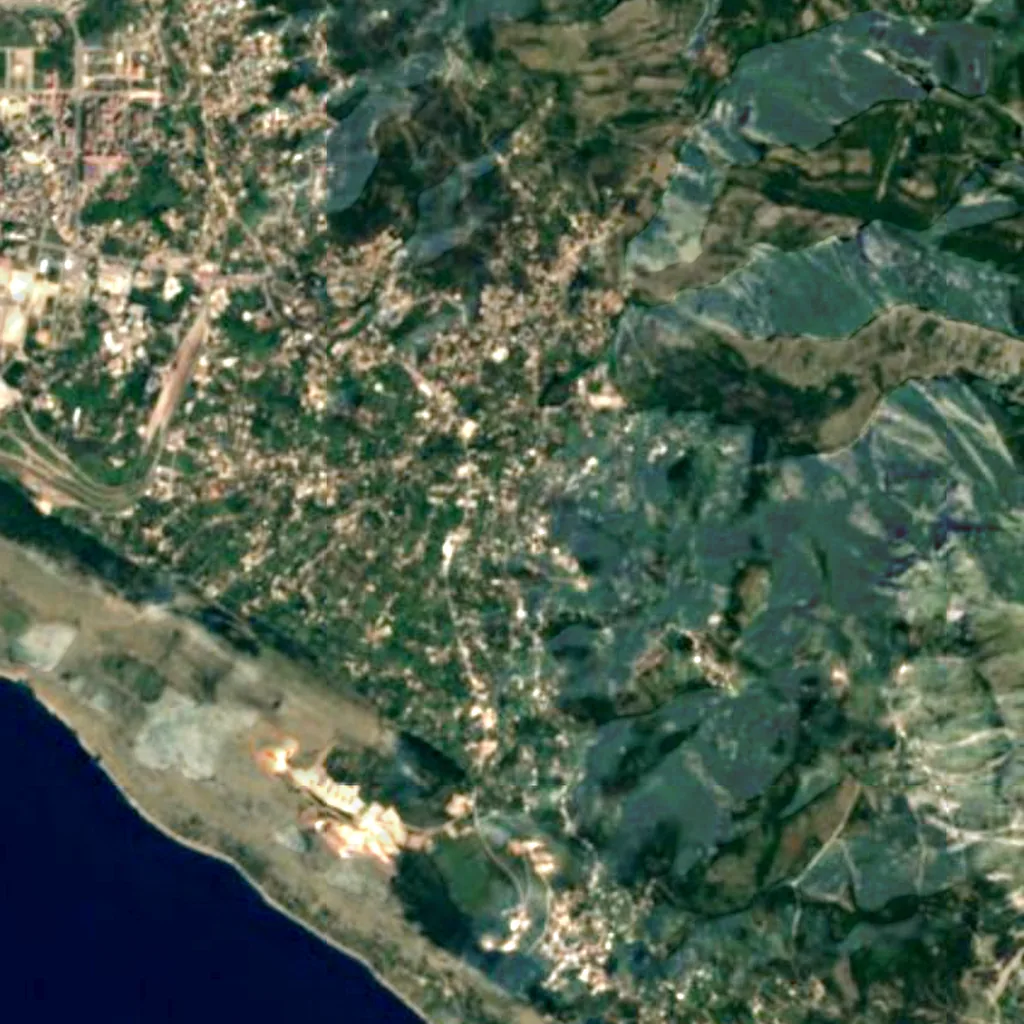 Stara Maslina seen from above (Sentinel-2)