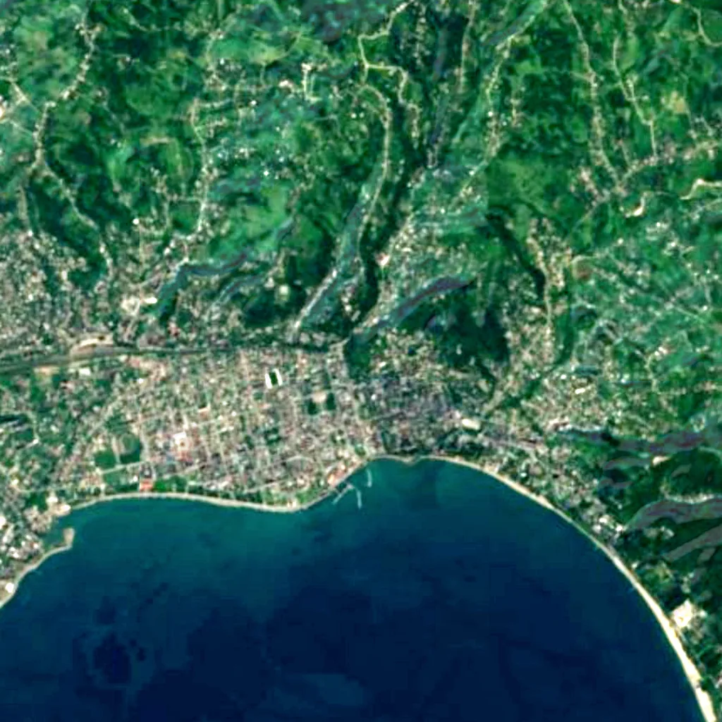 Sukhumi botanical garden seen from above (Sentinel-2)