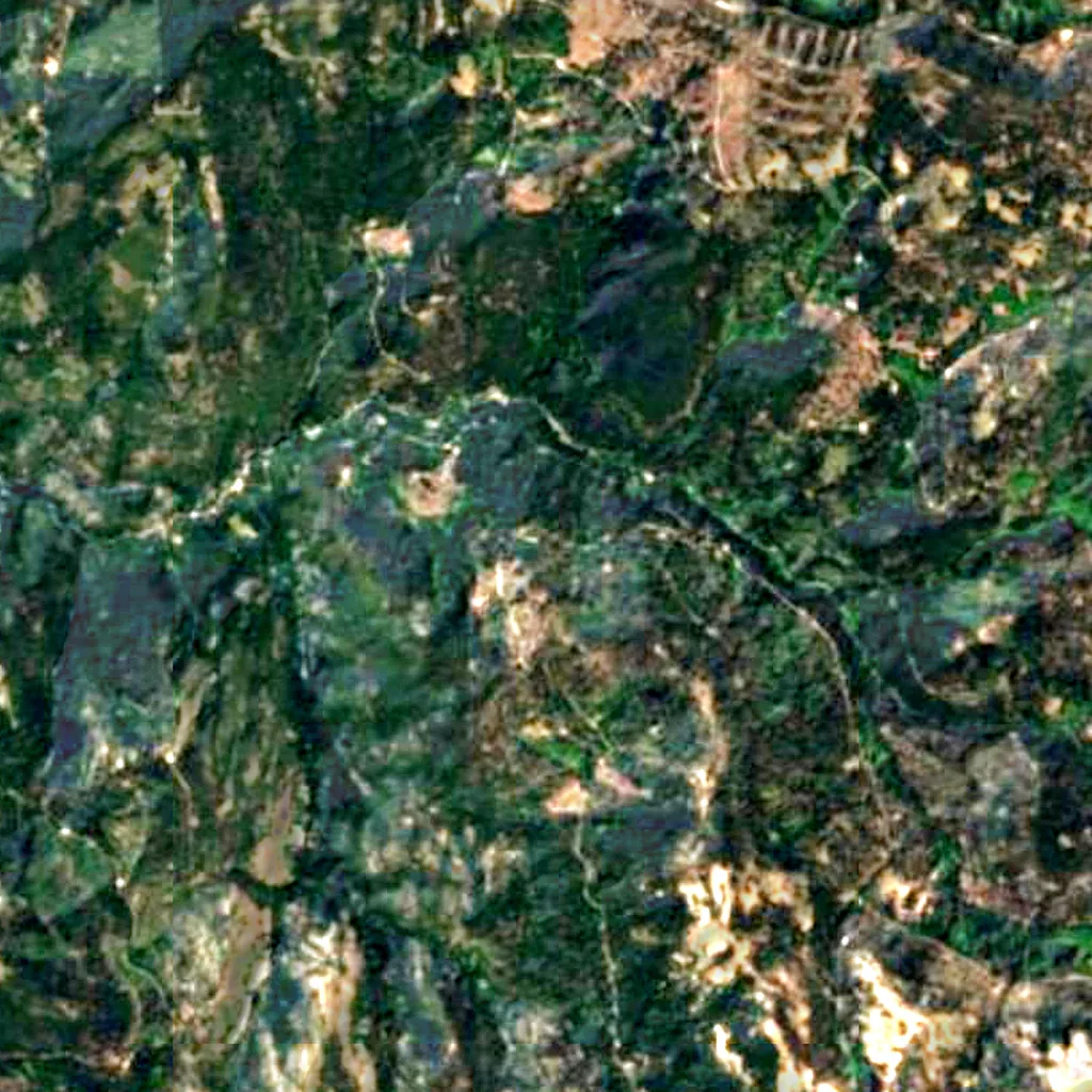 Tahoe National Forest seen from above (Sentinel-2)