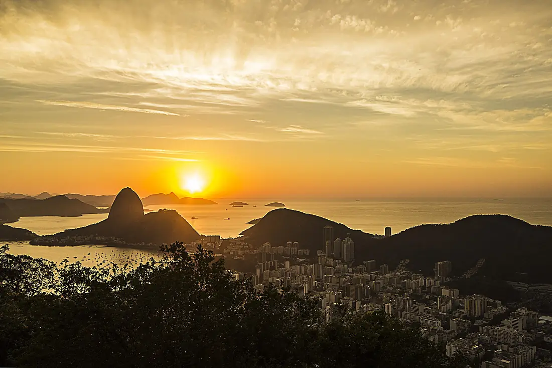 Amanhecer no Mirante Dona Marta - Parque Nacional da Tijuca
