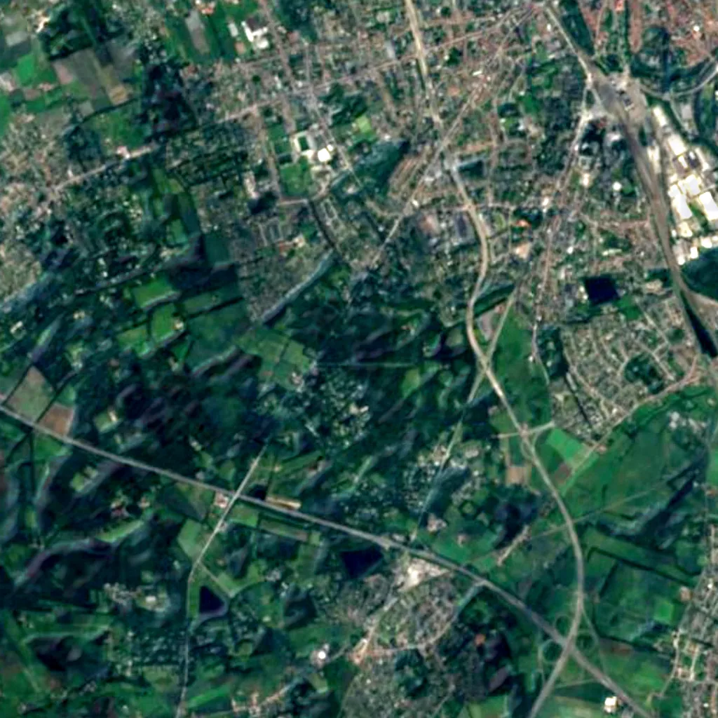 Tillegembos seen from above (Sentinel-2)