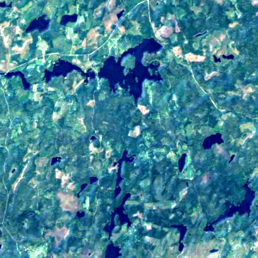 Tiveden seen from above (Sentinel-2)