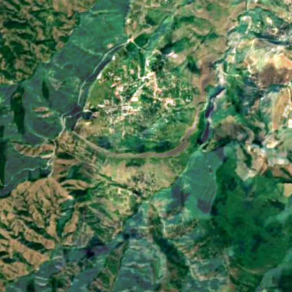 Topkhana Forest seen from above (Sentinel-2)