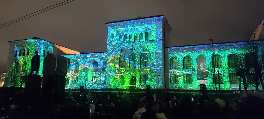 Lysshow på Universitetsmuseet