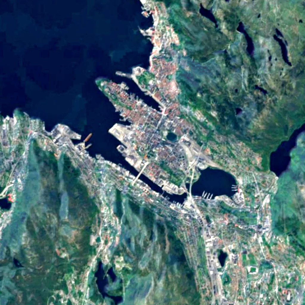 University Museum of Bergen seen from above (Sentinel-2)