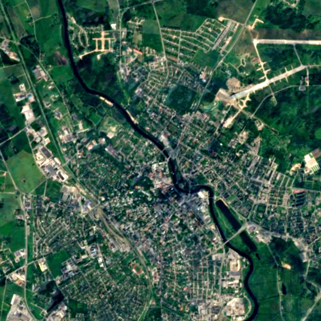 University of Tartu Botanical Gardens seen from above (Sentinel-2)