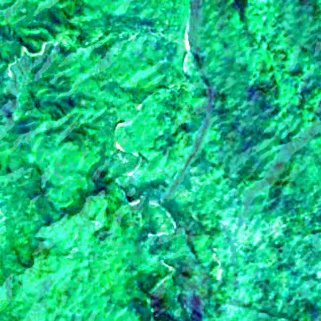 Vanuatu rain forests seen from above (Sentinel-2)