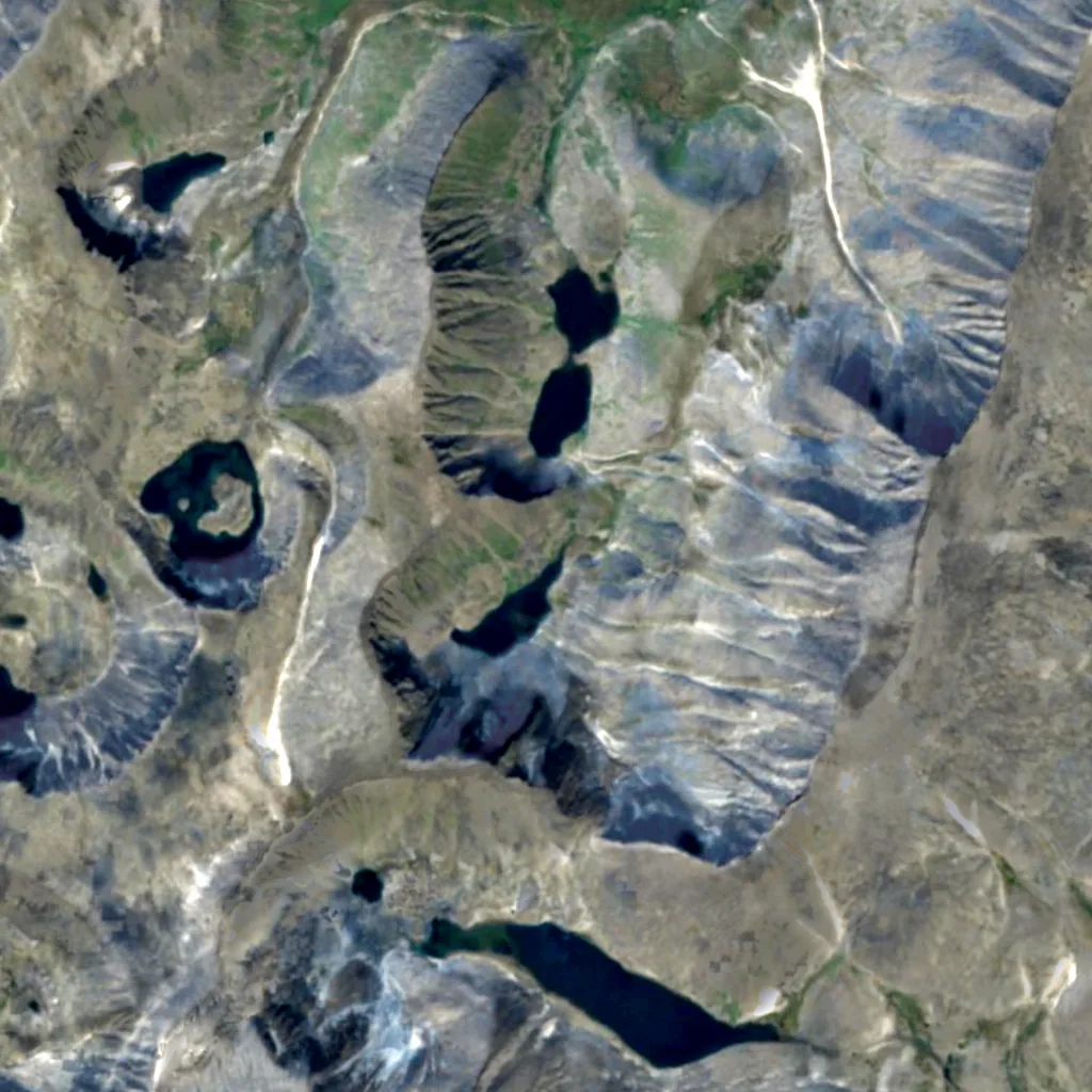 Virgin Komi Forests seen from above (Sentinel-2)