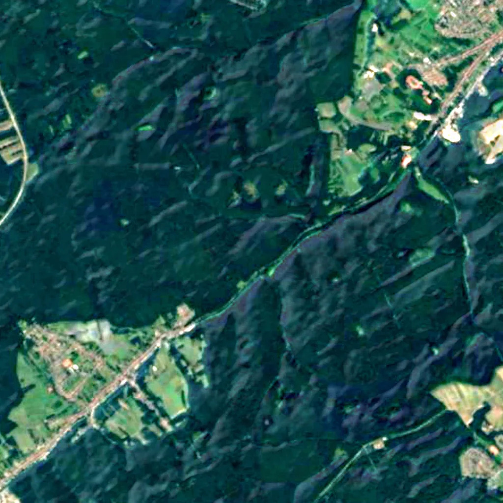 Warndt seen from above (Sentinel-2)